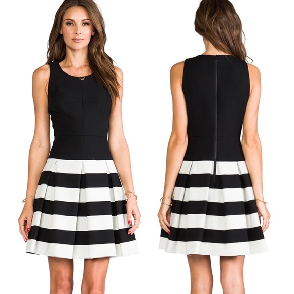 Milly Drop Waist Pleated Skirt Mini Dress Size 8 - Picture 1 of 10